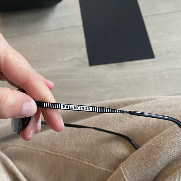 Balenciaga Oval Metal Frame Sunglasses - Picture 5 of 7